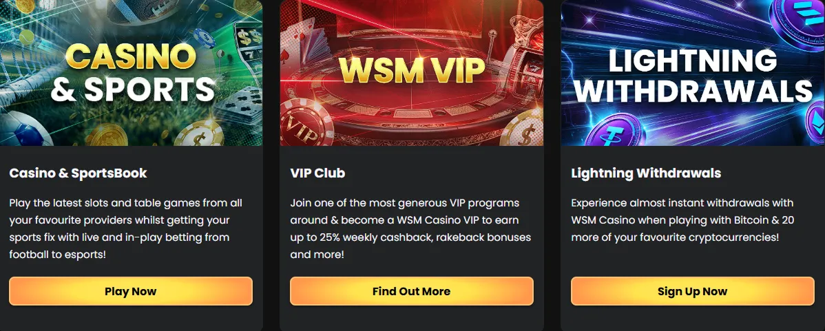 WSM Casino de un vistazo: información esencial